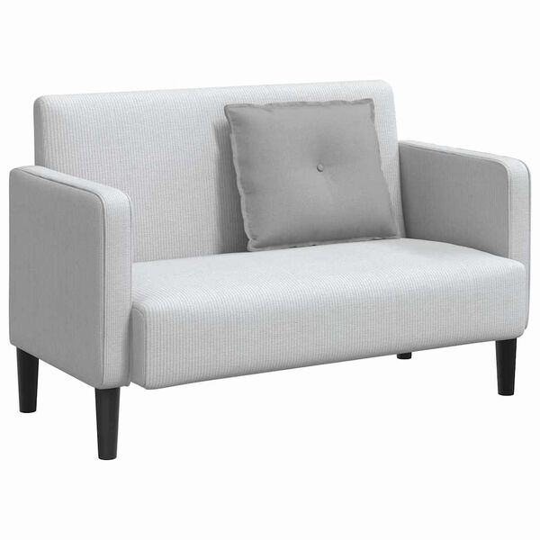 vidaXL Poduszka na plecy Szary chmur 60 x 19 x 50 cm tkanina