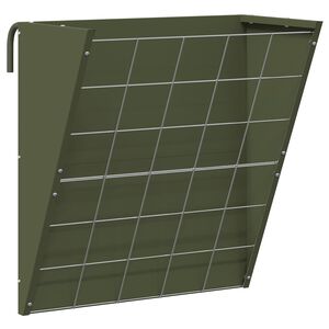 vidaXL Wiszący pojemnik na siano Oliwkowy zielony 61 x 33 x 66 cm 5 kg