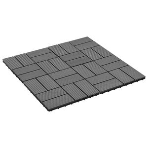 vidaXL Płytka Tarasowa 22 szt. Szary 30 x 30 cm WPC