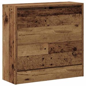 vidaXL Szafka na buty 60 x 21 x 57 cm Drewno inżynieryjne Stare drewno
