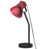 vidaXL Lampa stołowa, 25 W, postarzany czerwony, 17x17x60 cm, E27