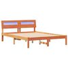 vidaXL Ramka ł&oacute;żka Woskowy Brąz 120 x 190 cm Lite drewno sosnowe
