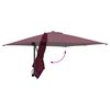 vidaXL Parasolka ogrodowa Bordeaux Czerwony 248,5 x 247,5 x 160 cm