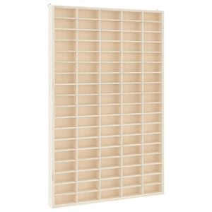vidaXL Drewniana gablota kolekcjonerska z 90 przegr&oacute;dkami 50,5x4,5x79cm