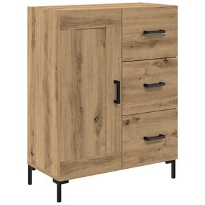 vidaXL Bufet dąb artisan 69.5 x 34 x 90 cm Drewno inżynieryjne