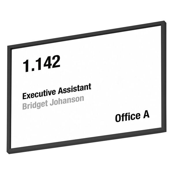 MOEDEL Tabliczka informacyjna A6 na drzwi, czarna