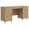 vidaXL Biurko Dąb artisan 142,5 x 50 x 75 cm Drewno inżynieryjne