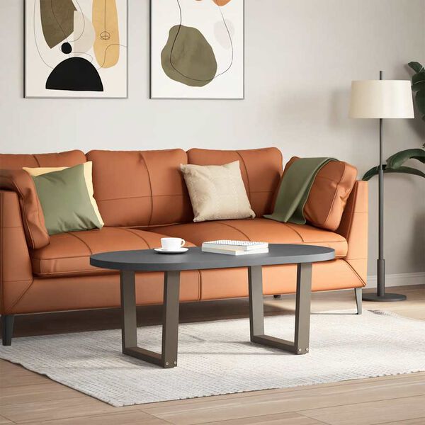 vidaXL Nogi do stolika kawowego w kształcie litery V 2 szt. Naturalna stal 50x(42-43,3) cm Stal