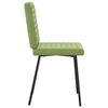 vidaXL Krzesła stołowe, 2 szt., jasnozielone, aksamitne