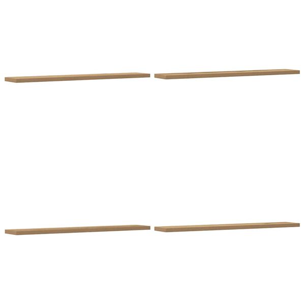 vidaXL P&oacute;łki ścienne, 4 szt., dąb artisan, 60x20x1,5 cm