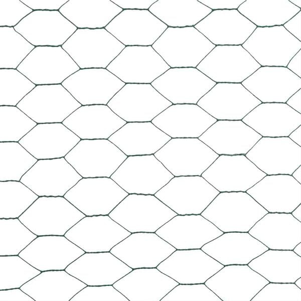 vidaXL Ogrodzenie z siatki, stal i PVC, 25x1,5 m, zielone