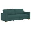 vidaXL Sofa 3 pcs Ciemna zieleń 220 x 80 x 84 cm Tkanina lniana