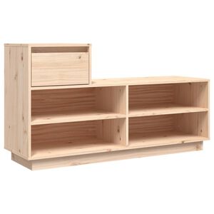 vidaXL Szafka na buty, 110x34x61 cm, lite drewno sosnowe