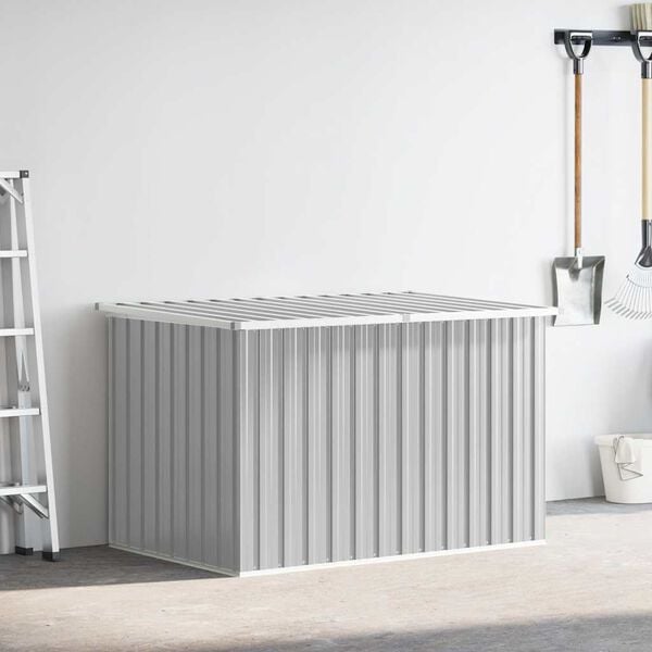 vidaXL Skrzynia ogrodowa, szara, 171x99x93 cm