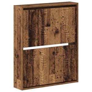 vidaXL Wisząca szafka na buty DELFT 71 x 17 x 86 cm Stare drewno