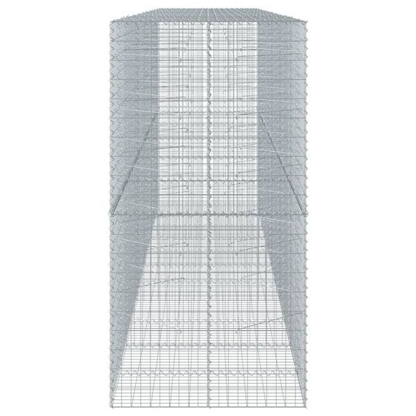 vidaXL Kosz gabionowy z pokrywą, 550x100x200 cm, galwanizowane żelazo