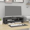 vidaXL Podstawka na monitor, szara, (52-101)x22x14 cm, drewno sosnowe