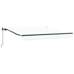 vidaXL Markiza wysuwana Biały 300 x 250 cm Poliester i aluminium