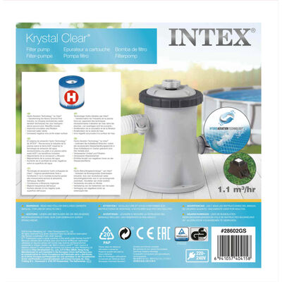 Intex Pompa z filtrem kartridżowym, 1250 L/h, 28602GS