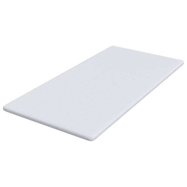 vidaXL Nakładka na materac Biały 90 x 190 cm Tkanina jacquard