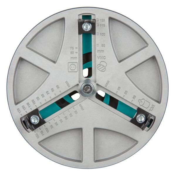 wolfcraft Otwornica regulowana AH 45-130, metalowa, 30 mm, 5978000