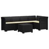 vidaXL 5-osobowa sofa ogrodowa z poduszkami w stylu rattanowym PP