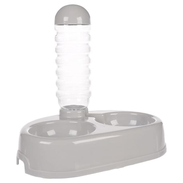 FLAMINGO Miska z poidełkiem, 850 ml, szara