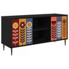 vidaXL Szafka pod telewizor ESSEN 102 x 33 x 51 cm Czarny dąb