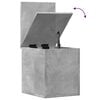 vidaXL Skrzynia, szarość betonu, 30x35x35 cm, materiał drewnopochodny