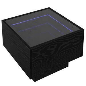 vidaXL Stolik kawowy Czarny dąb 40 x 40 x 30 cm