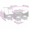 vidaXL Zestaw Sof na Ogr&oacute;d z poduszką 10 pcs Szary Polirattan