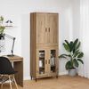 vidaXL Highboard 2 pcs Dąb rzemieślniczy Materiał drewnopochodny