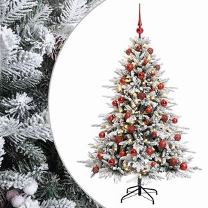 vidaXL Sztuczna choinka z bombką 120 cm 150 LED Ciepła biel