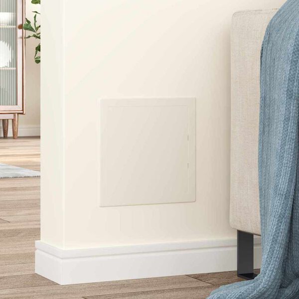 vidaXL Panele dostępu 2 pcs Biały 20 x 20 cm Plastik ABS