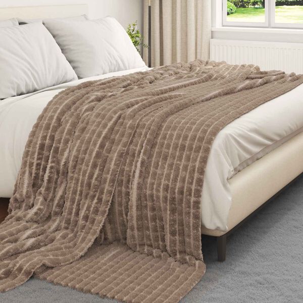 vidaXL Koce narzutowe 6 pcs Camel 270 x 240 cm Polar