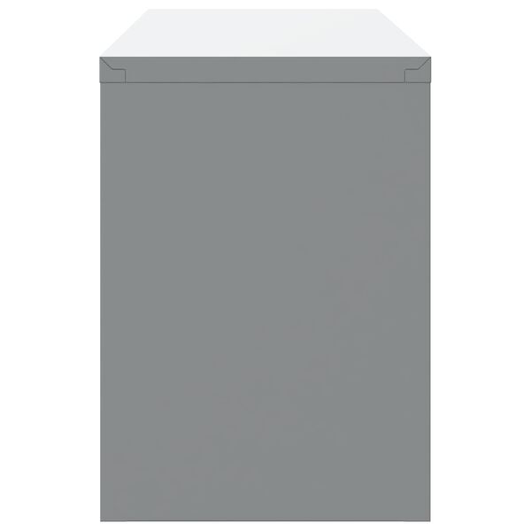 vidaXL Szafka robocza 10 pcs Czerwony Drewno inżynieryjne i stal