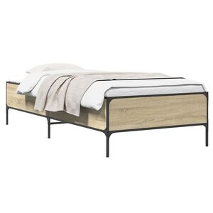 vidaXL Ramka ł&oacute;żka dąb Sonoma 80 x 200 cm Drewno inżynieryjne