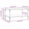 vidaXL Stolik kawowy Czarny Dąb 81 x 50 x 40 cm
