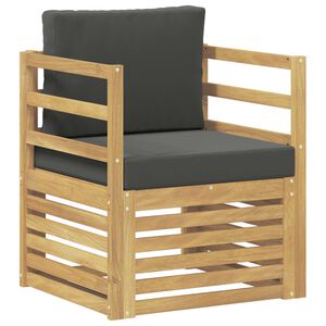 vidaXL Sofa na zewnątrz Poliester biały i antracytowy