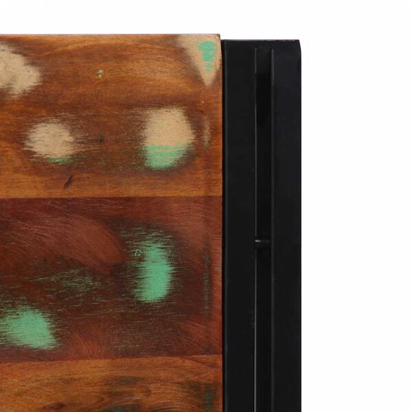 vidaXL Zagł&oacute;wek 200 cm lite drewno odzyskane i żelazo