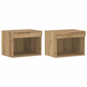 vidaXL Zestaw szafek RTV 2 pcs Dąb rzemieślniczy 40 x 30 x 30 cm