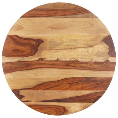 vidaXL Blat stołu, lite drewno sheesham, okrągły, 15-16 mm, 80 cm