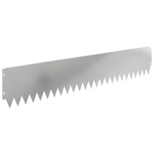 vidaXL Krawężnik do trawnika 30 szt. 103 x 20 cm Stal srebrny