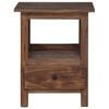 vidaXL Stolik nocny Brązowy 30 x 30 x 47 cm Lite Drewno Recyklingowe