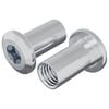 vidaXL Nakretka Zamkowa 2 szt. Nikiel M6 x 15 mm Stal