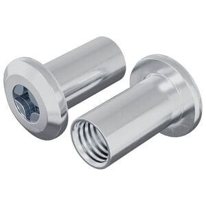 vidaXL Nakretka Zamkowa 2 szt. Nikiel M6 x 15 mm Stal