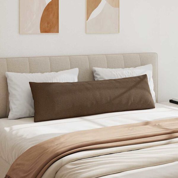 vidaXL Poduszki na sofę 2 pcs Brązowy 145 x 40 cm tkanina