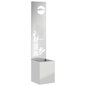 vidaXL Ekran zapewniający prywatność w ogrodzie Srebrny 32 x 150 cm