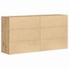 vidaXL Bufet 2 pcs Dąb rzemieślniczy 79 x 38 x 80 cm