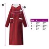 vidaXL Bluza-koc Bordeaux Czerwony M Fleece i Flanela